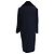 Acne Studios Era Single-Breasted Faux Fur Collared Coat in Navy Blue Wool - view 3