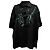 Kurzärmlige Bluse aus schwarzer Viskose mit Pailletten von Dries Van Noten