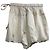 Sportmax Drawstring Puffball Shorts in White Viscose
