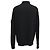 Schwarzer Wollpullover mit halber Knopfleiste von Stone Island - Ansicht 3