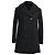 Céline Doppelt gefütterter Peacoat aus schwarzer Wolle von Celine