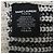Saint Laurent Crochet-Knitted Scarf in Black and White Wool - view 3