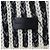 Saint Laurent Crochet-Knitted Scarf in Black and White Wool - view 4