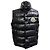 Moncler 1952 Parker Puffer Weste aus schwarzem Nylon