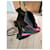 Sac fourre-tout en cuir rose et noir avec détail en nœud Valentino Garavani  - vue 12