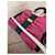 Sac fourre-tout en cuir rose et noir avec détail en nœud Valentino Garavani  - vue 15