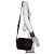 Borsa a tracolla in pelle marrone con monogramma in rilievo Gucci