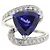 Autre Marque Gstb Platinum950 Tanzanit Diamantring Lila - Ansicht 2