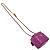 Vanity Borsa CHANEL Matelassé Coco Ball in pelle di agnello viola Porpora - vista 4