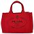 Borsa in tela Canapa da donna di Prada Rosso - vista 2
