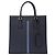 Borsa tote in pelle Saffiano blu navy da uomo Prada