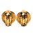 Cambon Vintage Chanel vergoldete Clip-Ohrringe Golden