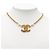 Timeless Colar de corrente de pérolas com marca Coco da Chanel vintage Dourado - vista 6