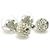 Orecchini a goccia in metallo argento con strass Chanel - vista 2