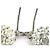 Orecchini a goccia in metallo argento con strass Chanel - vista 6