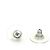 Orecchini a goccia in metallo argento con strass Chanel - vista 7