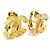 Orecchini a clip in metallo dorato Chanel D'oro - vista 2