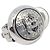 Chanel Vintage CC Round Clip-On Metal Small Argento - vista 3