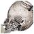 Chanel Vintage CC Round Clip-On Metal Small Argento - vista 4