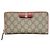Gucci GG Supreme Canvas Langbörse Pink Beige