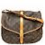 Borsa a Spalla Saumur 35 Monogramma Louis Vuitton Marrone