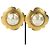 Vintage Chanel Clip-Ohrringe aus Gold mit Kunstperlen Golden