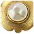 Vintage Chanel Clip-Ohrringe aus Gold mit Kunstperlen Golden - Ansicht 12