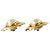 Vintage Chanel Clip-Ohrringe aus Gold mit Kunstperlen Golden - Ansicht 4