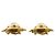 Vintage Chanel Clip-Ohrringe aus Gold mit Kunstperlen Golden - Ansicht 5