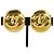 Chanel Coco Mark Circle Clip Earrings Golden