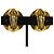 Chanel Coco Mark Circle Clip Earrings Golden - view 2