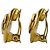 Chanel Coco Mark Circle Clip Earrings Golden - view 4