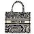 Borsa da Libro Toile de Jouy Christian Dior Blu navy