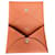 Porte-monnaie Hermès Calvi en cuir de chèvre rose  - vue 2