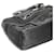 Céline Borsa a mano Celine Mini Micro Boogie in satin Nero - vista 6