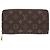 Zippy Geldbörse Monogram Louis Vuitton Braun