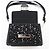 Borsa a spalla mini Dauphine in tweed e paillettes Louis Vuitton Nero Multicolore - vista 13