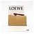 Loewe glänzender Nappa-Leder-Knoten-Münz-Kartenhalter Bordeaux Gelb - Ansicht 2