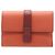 Loewe Soft Grain Kalbsleder Tri-Fold Geldbörse Orange
