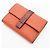 Loewe Soft Grain Kalbsleder Tri-Fold Geldbörse Orange - Ansicht 3