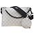 Pochette Trio Monogram Damier Glitter Taurillon NM M59682 di Louis Vuitton Nero Argento
