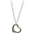 Tiffany & Co Tiffany Open Heart Platin-Halskette Silber