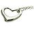 Tiffany & Co Tiffany Open Heart Platin-Halskette Silber - Ansicht 7