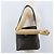 Céline Borsa a Spalla in Tela Macadam CELINE in Pelle PVC Nera e Dorata Auth 171442V Nero D'oro - vista 23