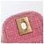 CHANEL Mini Matelassé 15 Bolsa de Ombro com Corrente Lã Rosa Ouro CC Auth 173407SAM Dourado - vista 19