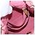 CHANEL Mini Matelassé 15 Bolsa de Ombro com Corrente Lã Rosa Ouro CC Auth 173407SAM Dourado - vista 25