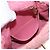CHANEL Mini Matelassé 15 Bolsa de Ombro com Corrente Lã Rosa Ouro CC Auth 173407SAM Dourado - vista 26