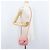 CHANEL Mini Matelassé 15 Bolsa de Ombro com Corrente Lã Rosa Ouro CC Auth 173407SAM Dourado - vista 28