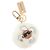 LOUIS VUITTON Llavero Snow Vivienne Blanco M00554 LV Auth BA11149M Dorado