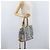 PRADA Mesh Sporttasche aus Nylon mit lackiertem Leder Grau Silber Auth 173584 Braun - Ansicht 21
